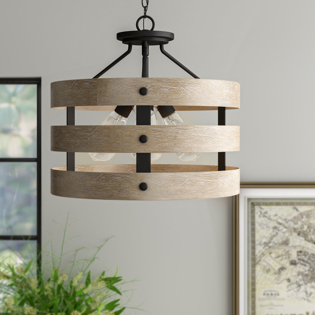 Kingsley 3 - Light Single Drum Pendant Three Posts™