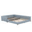 Lit plateforme tapissier grand et simple TG, lit mère et enfant-114404337