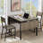 Rustic Folding Dining Table With Drop Leaves, 1.2” Thick Top, Space-Saving Small Kitchen Table For 4-6 People-422826212