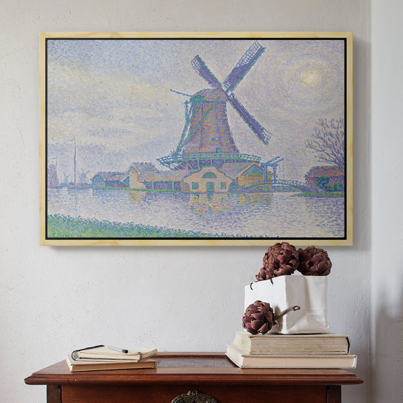 Moulin d'Edam (Moulin d'Edam), 1896 - Paul Signac, toile tendue avec châssis, Naturel, 16 x 24