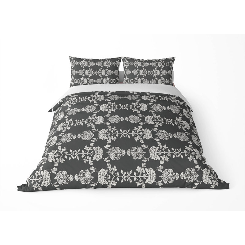 Ensemble d'édredon léger pia, Gris anthracite, Édredon très grand + 2 taies décoratives très 