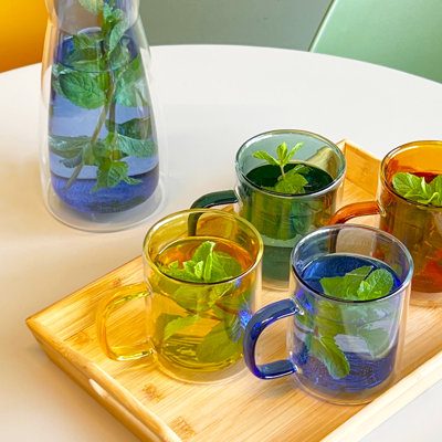 Ensemble de grandes tasses à double paroi Cubo