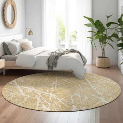 Premium Machine Washable Cerrito Beige Rug