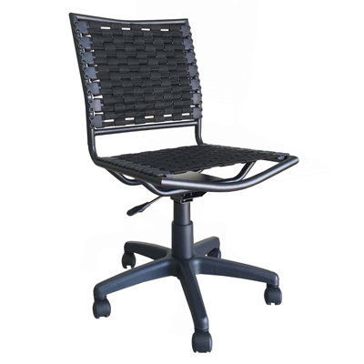 Office Chair Armless With Black Coating