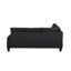 Canapé modulaire rembourré 6 pièces Modern, noir-1113290706