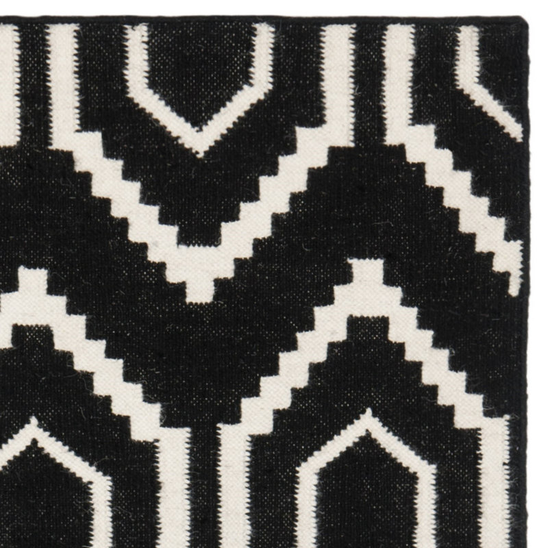 Geometric Wool Hand Woven 0cm X 0cm Area Rug, Rectangle 152 x 244cm