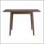 Table de salle à manger extensible de 29 à 45 po pour 4 personnes, table de cuisine pliante avec pieds en bois d'hévéa, table de salle à manger peu encombrante pour le salon, la cuisine, la salle à manger et le petit espace (table seulement)-1140499349