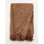 Cloud Grey Cozy Cotton Boucle Throw with Fringe