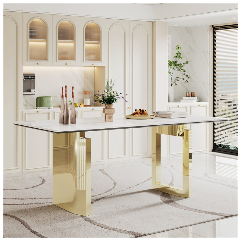 Damarius Metal Base Dining Table