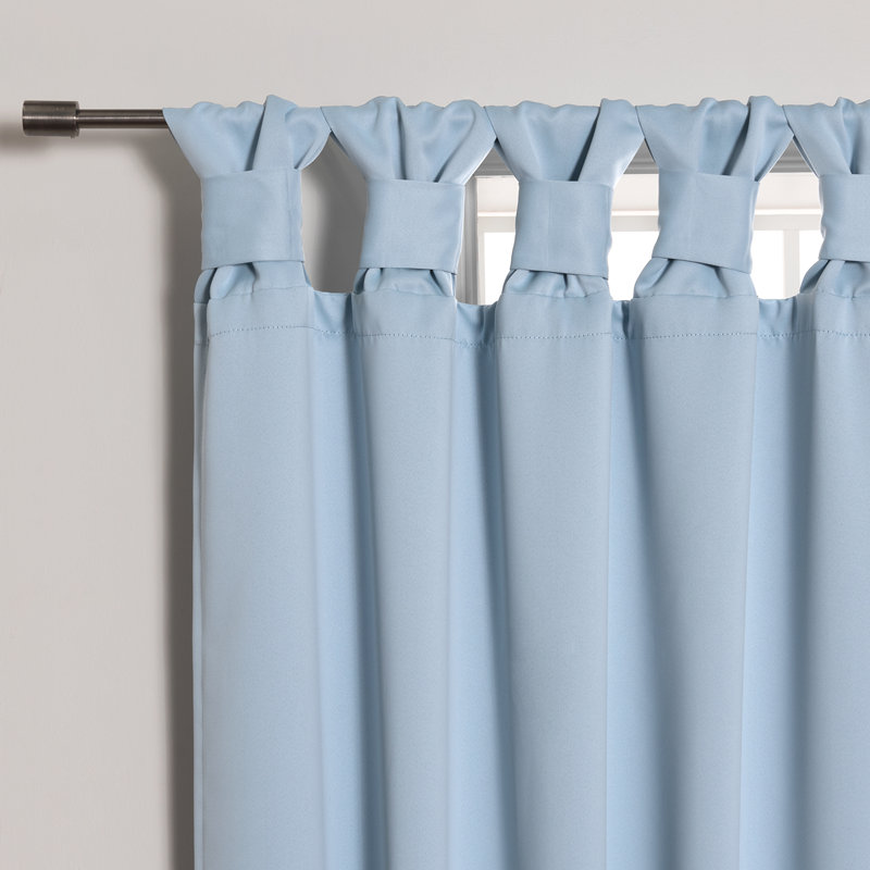 Molloy Insulating Curtain Pair, l 52 po x L 96 po, Bleu ciel