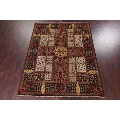 Geometric Wool Agra Handmade Area Rug 8x10