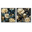 Gaelle - Ensemble de 2 collages carrés botaniques abstraits-101844019-101844018