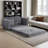 Stylish Foldable Sofa Bed with Cup Holders & Side Storage-1519896811