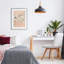 «Blush Butterflies over Pink», reproduction encadrée sous verre, design par Petal Prints Design-1381171406-1381171404