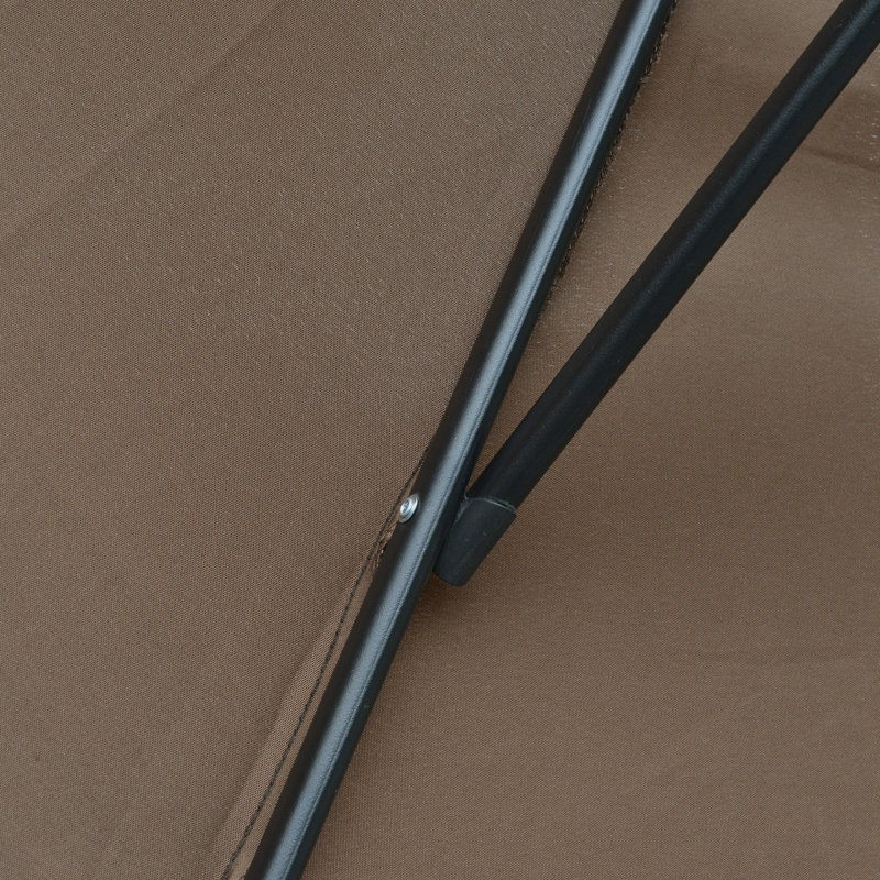 Harveyville 295cm Cantilever Parasol, Coffee