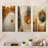 Abstract Pine Tree Spiral Serenity I - Abstract Botanicals Metal Art Print Set Of 3-209953371