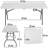 70.9'' Rectangular Portable Folding Table