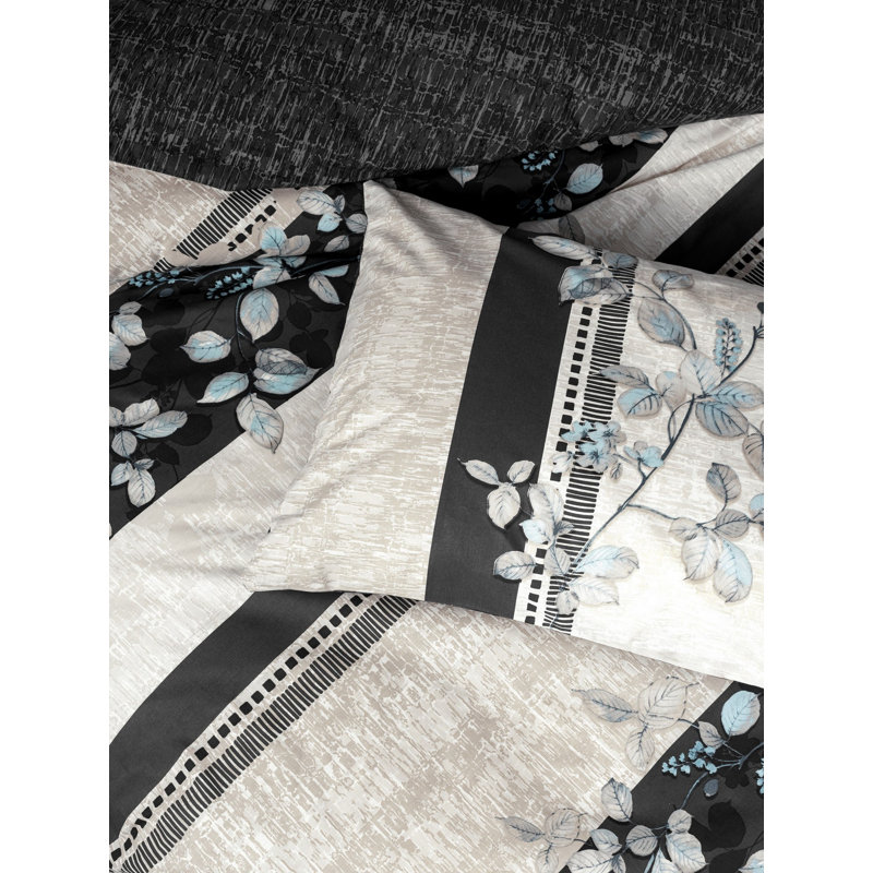 Cotton Blend Abstract Duvet Cover Set with Pillowcases Included, Single XXL Duvet Cover + 1 Pillowcase