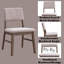 Chaise d'appoint en velours côtelé et noyer Seda Dusty Mauve-1507367437