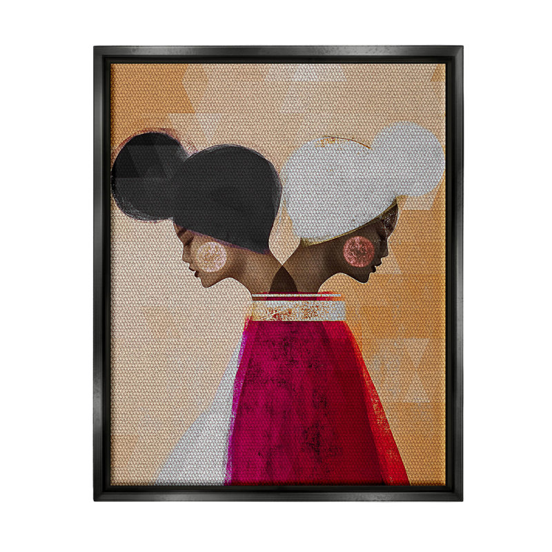 Art moderne, estampe numérique encadrée par Erin K. Robinson, H 21 po x l 17 po x P 1,7 po, Cadre flottant noir de jais