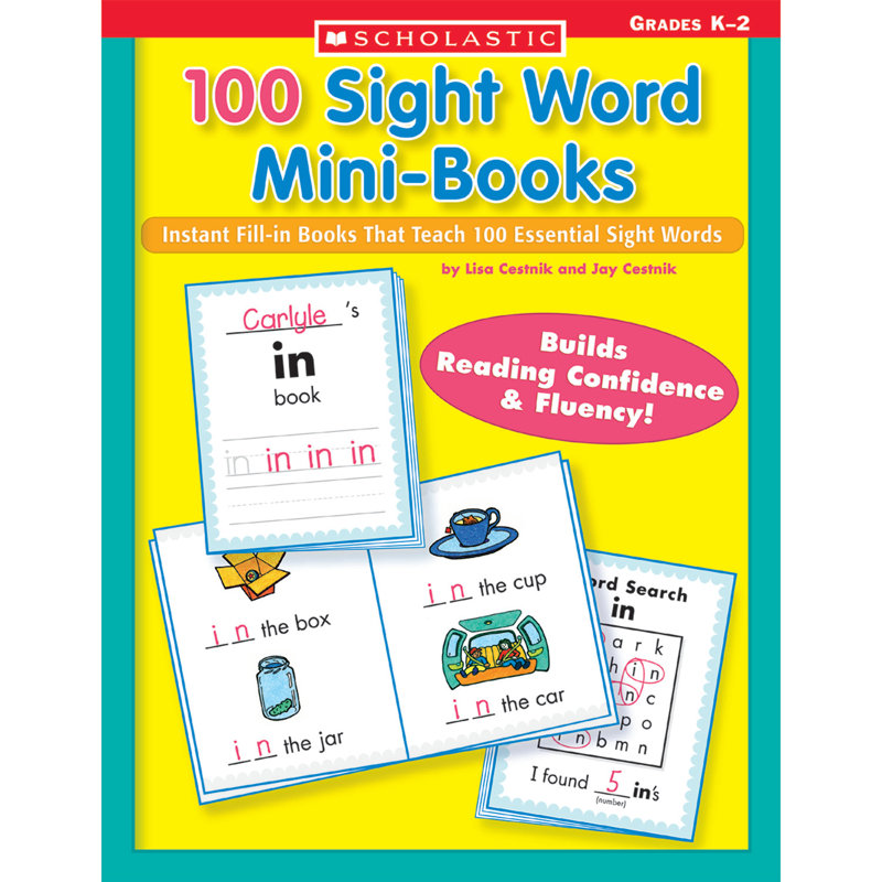 100 Sight Word Mini-books Book