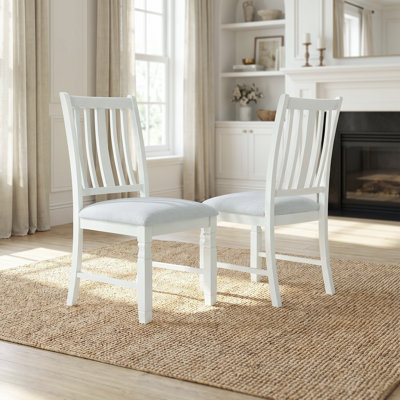 Ensemble de 2 chaises d'appoint rembourrées beiges