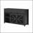 55 Inch Sliding Barn Door Sideboard with 3 Drawers, Adjustable Shelves, Metal Mesh & Particleboard Doors, Aluminum Handles for Modern Storage-936565812