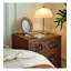 Table de chevet en bois de style traditionnel avec tiroirs de rangement convenant à la chambre à coucher