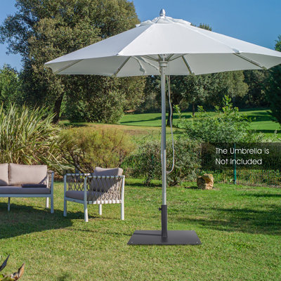 Socle de parasol autoportant en acier