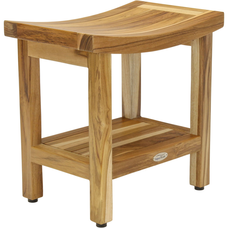 Sumba Shield Teak Shower Bench
