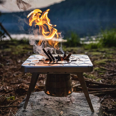 NCamp Single Burner Wood Burning Outdoor Stove