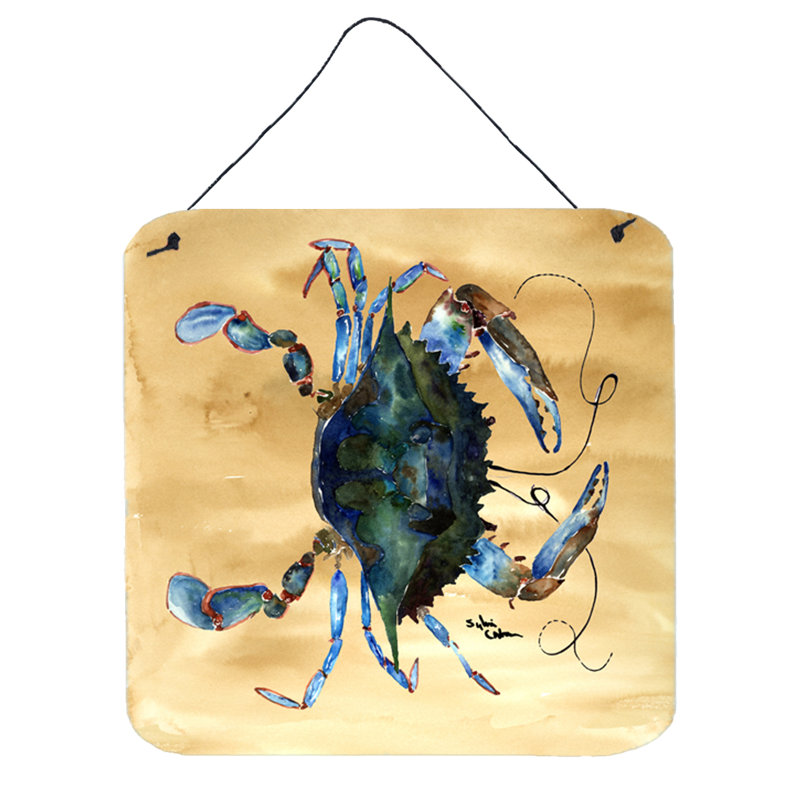 Reproduction d’art sur plaque crabe