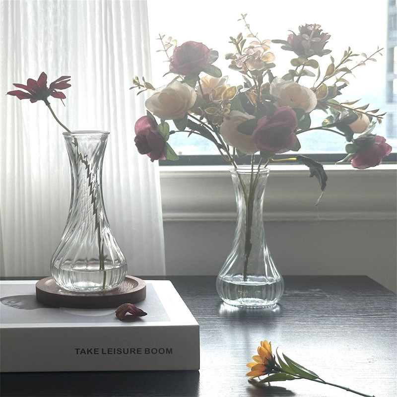 Dalyah Glass Floor Vase, Clear