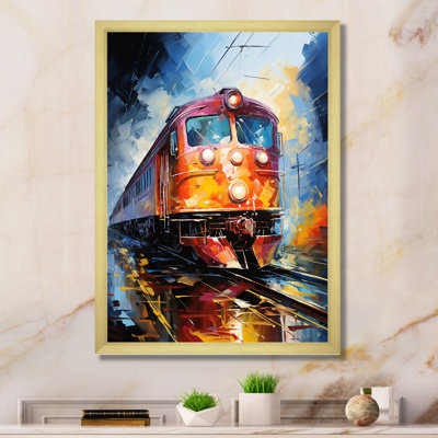 «Abstract Train Vibrant Motion II», reproduction sur toile