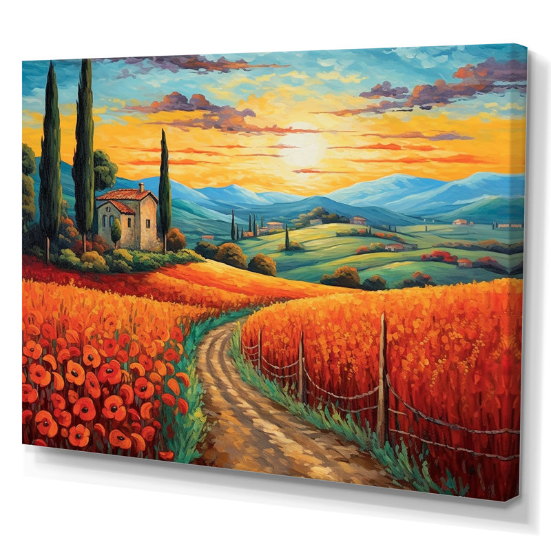 Valley Getaway I - Imprimé, H 24 po x l 32 po x P 1 po, Toile tendue