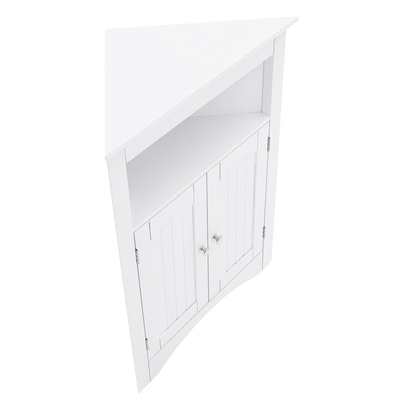 Sideboard Cabinet,Corner Cabinet,Bathroom Floor Corner Cabinet With Doors And Shelves, Kitchen, Living Room,Free Standing Storage Cabinet For Bathroom