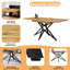 Extendable Metal Base Dining Table