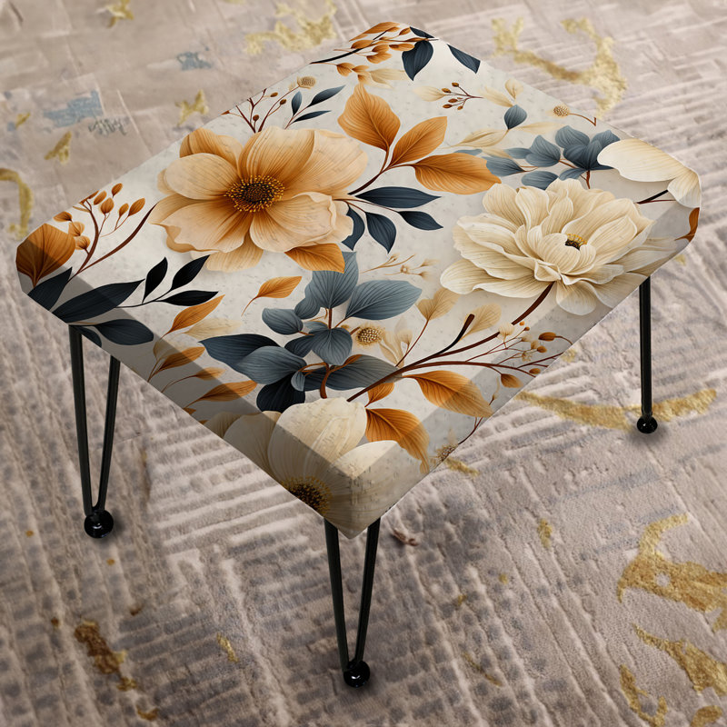 Repose-pieds Boho Earthy Blooms