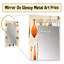 Gabriana danoise, sophistication moderne - miroir mural unique de style Mid-Century Mid-Century, impression sur métal-1150348290