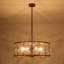Lustre tambour en bronze 6 lumières Phillipston