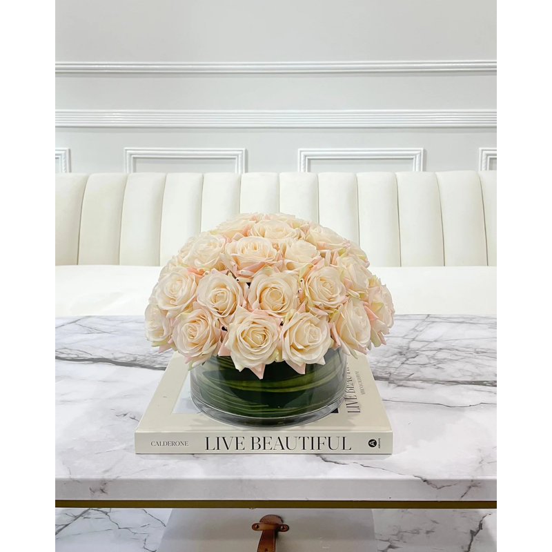 Arrangement d'hortensias dans un vase, Champagne 