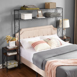 Versatile Queen Bed Frame With Storage And Stylish Headboard For Bedroom