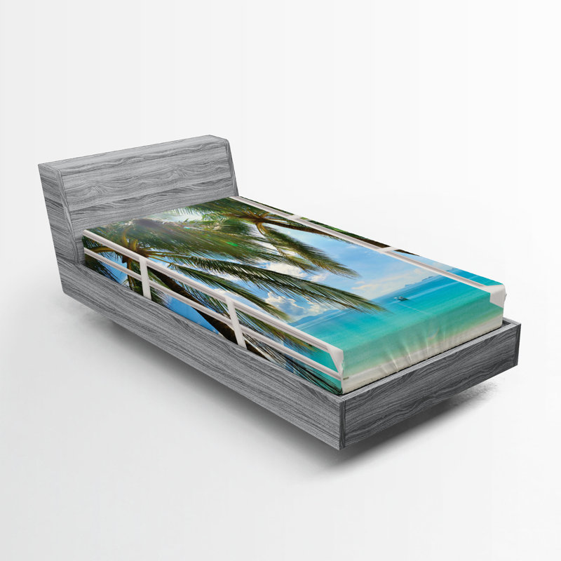 Multicolore Ambesonne, Twin Fitted Sheet