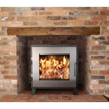 Direct Vent Freestanding Wood Burning Stove Cozy Hearth Fireplace  (Installation Utensils Included)