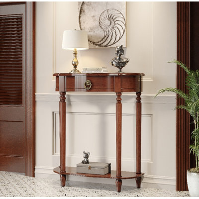 Traditional Elegant Entryway Table with Spindle Legs