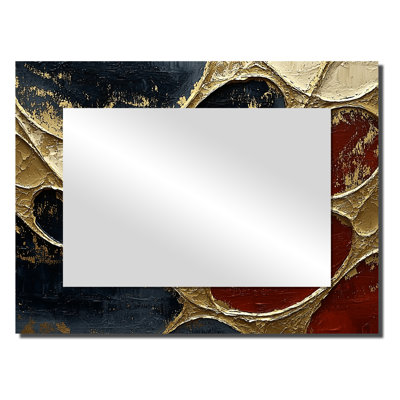Apollonian Gasket Of Fractal Mosaic I - Fractals Accent Wall Mirror - Printed On Metal