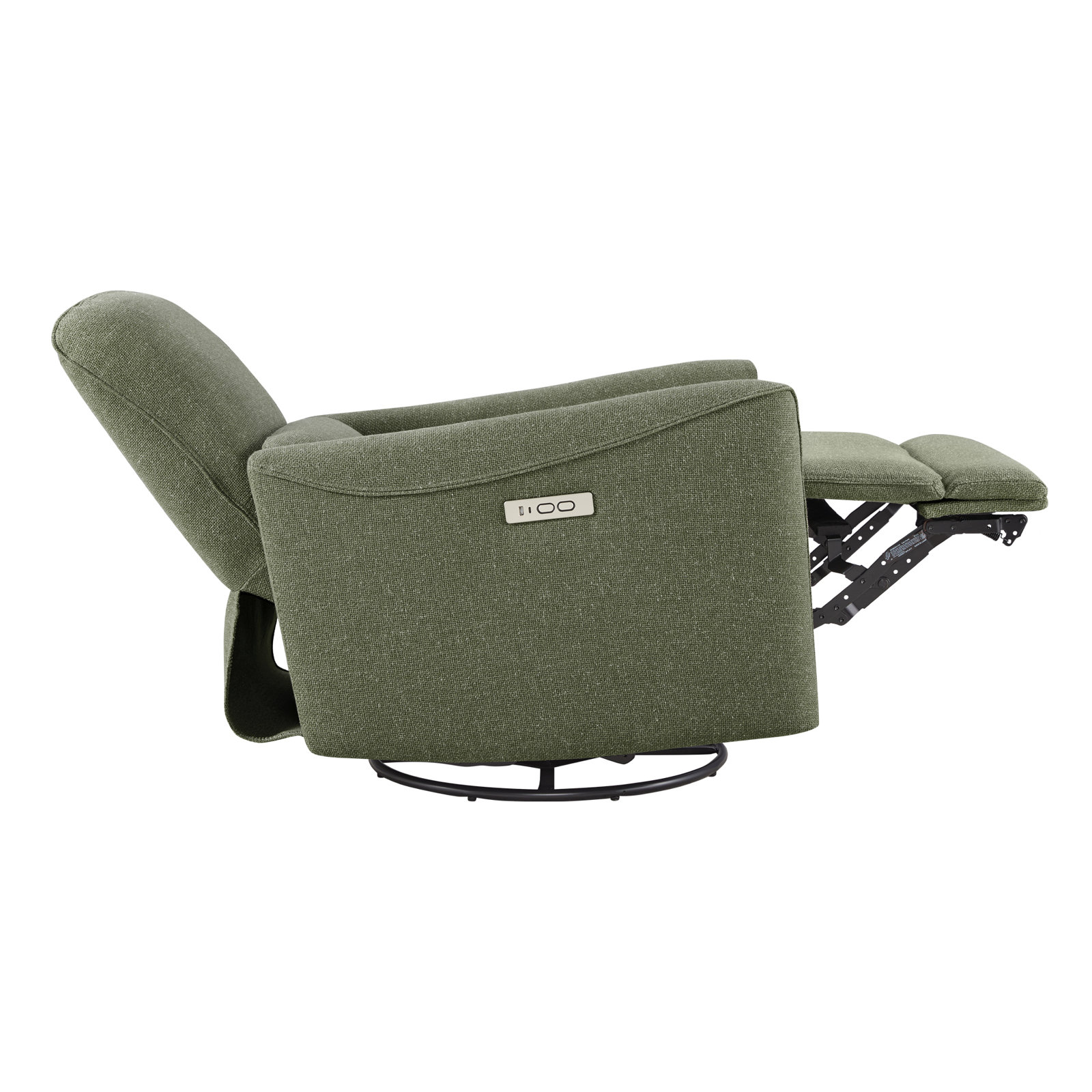 Swivel Power Recliner, Marin Twig Performance Linen Blend