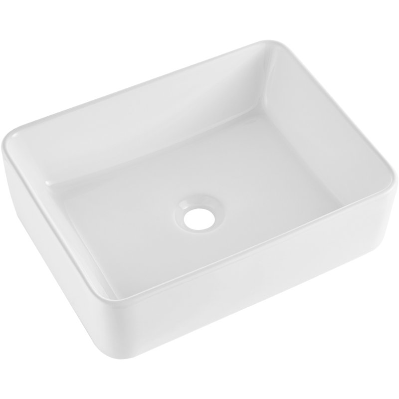 PERFECT 18.98 " 5.3 " Tall Ceramic Bathroom Sink