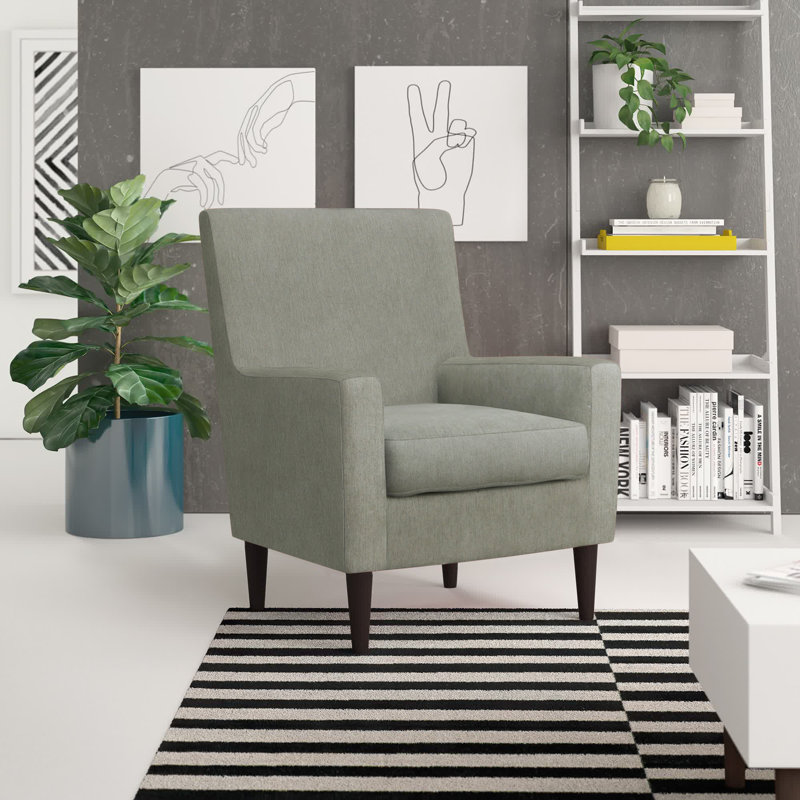 Donham Upholstered Accent Chair, Toulan Taupe Twill