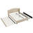 Upholstered Platform Bed With Wingback Headboard, One Trundle And 2 Drawers, No Box Spring Needed, Linen Fabric, Size,-330077852
